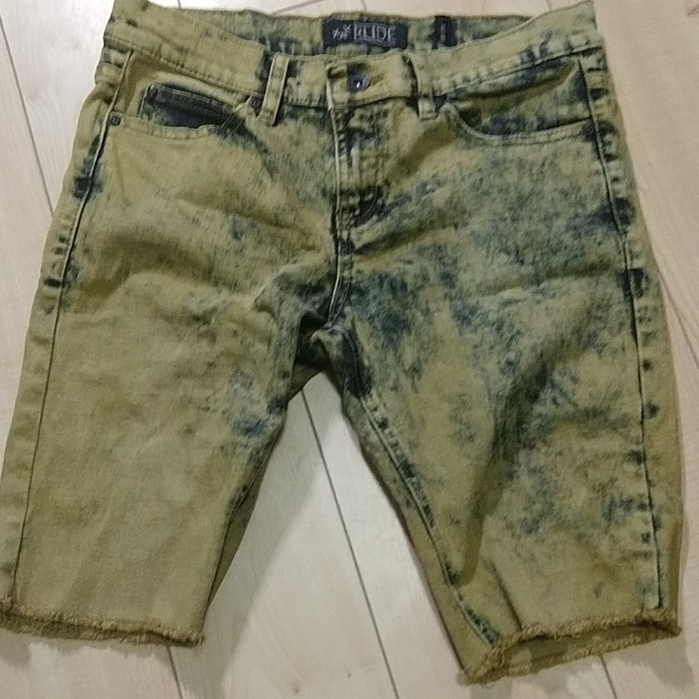 Rude Sand wash cut-off jeans